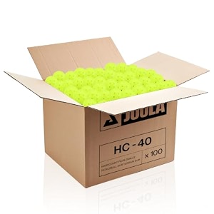 joola hc-40 pickleball - shock yellow - 100 pack