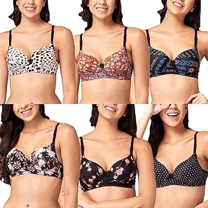 Joomie Heavily Padded Printed Bra Push-up Bra