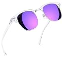 Joopin Half Frame Sunglasses UV Protection Vintage Browline Sun Glasses