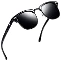 Joopin Half Frame Sunglasses UV Protection Vintage Browline Sun Glasses