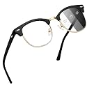 Joopin Half Frame Sunglasses UV Protection Vintage Browline Sun Glasses