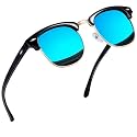 Joopin Half Frame Sunglasses UV Protection Vintage Browline Sun Glasses