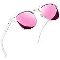 Joopin Half Frame Sunglasses UV Protection Vintage Browline Sun Glasses
