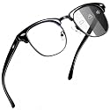 Joopin Half Frame Sunglasses UV Protection Vintage Browline Sun Glasses