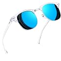 Joopin Half Frame Sunglasses UV Protection Vintage Browline Sun Glasses