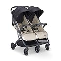 Joovy Kooper X2 Lightweight Travel Double Stroller, Sand