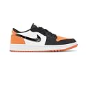 Men's White Croc Air Jordan 1 Lo Golf Shoes by Nike
