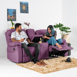 jordyblue jamie with console 2 seater fabric manual recliner