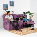 Jordyblue Jamie With Console 2 Seater Fabric Manual Recliner