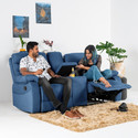 Jordyblue Jamie With Console 2 Seater Fabric Manual Recliner