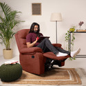 Jordyblue Jamie Fabric Manual Recliner