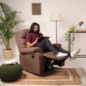 Jordyblue Jamie Fabric Manual Recliner