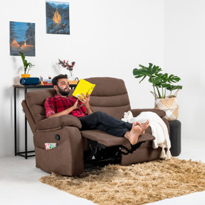 jordyblue jamie without console 2 seater fabric manual recliner