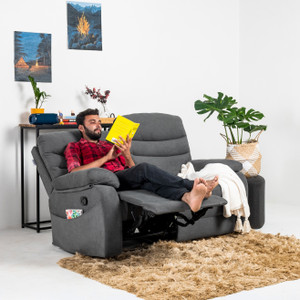 jordyblue jamie without console 2 seater fabric manual recliner