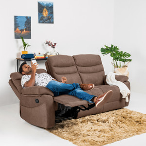 jordyblue jamie without console 3 seater fabric manual recliner
