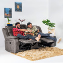 Jordyblue Marvin With Console 2 Seater Fabric Manual Recliner