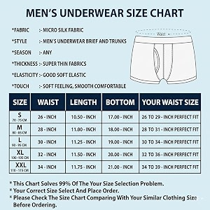 Jormatt Mens Boxer Trunks Pack of 3
