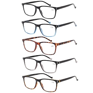 JOSCHOO 5 Pack Reading Glasses Men Women