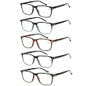 JOSCHOO 5 Pack Reading Glasses Men Women