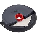 Joseph Joseph Disc Easy-Clean Pizza Cutter, Pie Cutter | Stainless Steel Pizza Wheel with Finger Guard | Compact Pizza Slicer for Homemade Pizzas, Dishwasher Safe