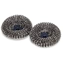 Joseph Joseph SinkTech Stainless Steel Scourer for Stubborn Stains, Replacement Heads - Pack of 2