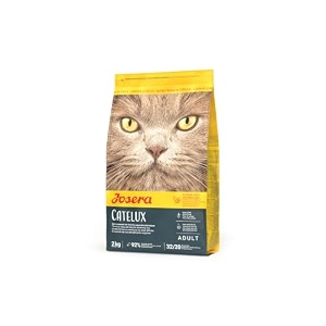 josera catelux 1 x 2 kg  adult  premium dry food for discerning adult cats  duck amp potatoes  wheat free  against hairballs  cat food  pack of 1