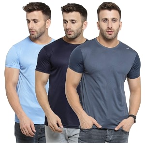 JOSH DANIEL Mens Solid Micro Polyester Dry-fit