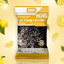 Joshmatic 5L Cat Litter Pack of 1 – Lemon Scent Easy Clump Bentonite with Activated Carbon, Odor Control, 90% Dust-Free, Antibacterial, Multi-Cat, Super Absorbent, Non-Toxic, Fast Clumping Litter