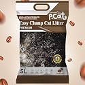 Joshmatic 5L Cat Litter Pack of 3 – Coffee Scent Easy Clump Bentonite with Activated Carbon, Odor Control, 90% Dust-Free, Antibacterial, Multi-Cat, Super Absorbent, Non-Toxic, Fast Clumping Litter