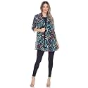 Jostar Women's Mesh Jacket Cardigan - 3/4 Sleeve Sheer Lightweight Open Front Princess Soft Drape Knit Sweater