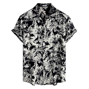 JOTOOK Mens Hawaiian Shirt Short Sleeve Button