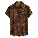 JOTOOK Mens Hawaiian Shirt Short Sleeve Button