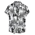 JOTOOK Mens Hawaiian Shirt Short Sleeve Button
