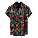 JOTOOK Mens Hawaiian Shirt Short Sleeve Button
