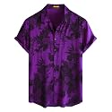 JOTOOK Mens Hawaiian Shirt Short Sleeve Button