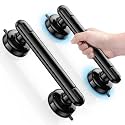 JOTPE Upgraded Grab Bars for Shower, No-Drill Suction Shower Handles, Black