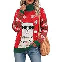 Jouica Women 2026 Fall Turtleneck Chunky Oversized Tunic Sweaters Pullover