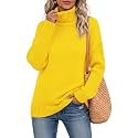 Jouica Women 2026 Fall Turtleneck Chunky Oversized Tunic Sweaters Pullover