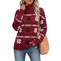 Jouica Women 2026 Fall Turtleneck Chunky Oversized Tunic Sweaters Pullover