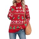 Jouica Women 2026 Fall Turtleneck Chunky Oversized Tunic Sweaters Pullover