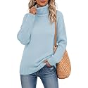 Jouica Women 2026 Fall Turtleneck Chunky Oversized Tunic Sweaters Pullover