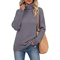 Jouica Women 2026 Fall Turtleneck Chunky Oversized Tunic Sweaters Pullover