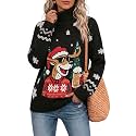 Jouica Women 2026 Fall Turtleneck Chunky Oversized Tunic Sweaters Pullover
