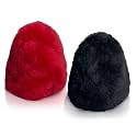 JOUNJIP Dual Wool Buffer Replacement Covers - Handmade 100% Lambswool Polisher Bonnets - for 2.5 x 3.5 Inch Buffing Cones
