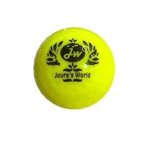 joura39s world solid plastic turf hockey ball - florescent yellow pack of 1