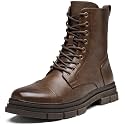 Jousen Men's Boots Fashion Motorcycle Combat Boots