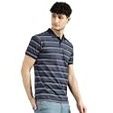 JOVEN Mens Printed Polo Neck Half Sleeve