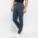 JOVEN Men Solid Dark Green Track Pants