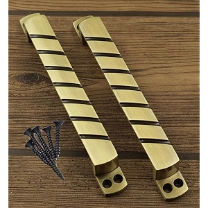 jovial 125 main door handledoor handlepull handlehandle set 7 inch finish antique brass material  zink alloy 2 pcs set