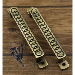 jovial 127 main door handledoor handlepull handlehandle set 7 inch finish antique brass material  zink alloy 2 pcs set